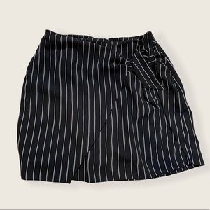 Pinstriped mini dress skirt